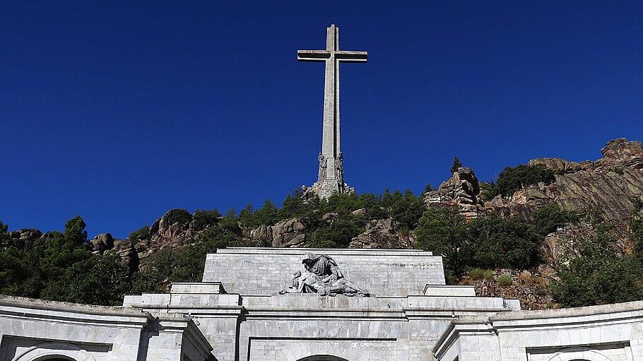 View of El Valle de los Caidos Memorial in San Lorenzo del Escorial in Madrid, Spain, 24 September 2019. Spanish Supreme