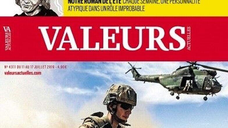 Das aktuelle Titelblatt der "Valeurs Actuelles"
