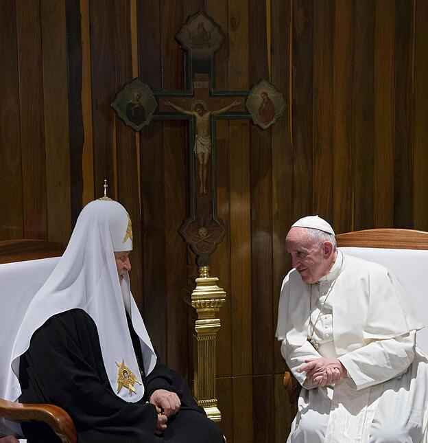 Papst Franziskus und der Moskauer Patriarch Kyrill.