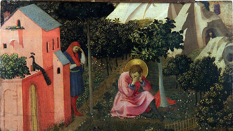 Fra Angelico: "Die Bekehrung des heiligen Augustinus" (circa 1430-1435)