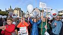 Protestkundgebung gegen geplante Reform im Bistum Trier