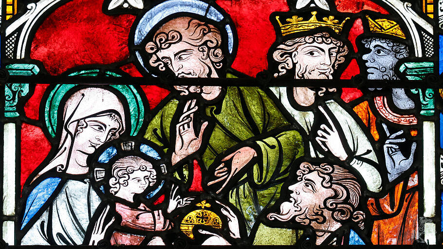 Epiphanie-Szene in der Kathedrale von Auxerre