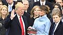 Donald Trump bei der Vereidigung am 20. Januar 2017