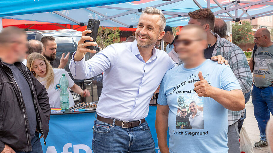 Ulrich Siegmund auf einer Wahlkampfveranstaltung