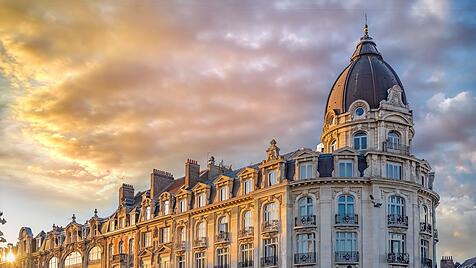 Altertümlich Hausfassade in Paris