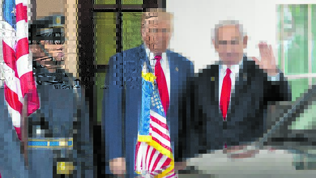 Israels Premierminister Benjamin Netanjahu mit US-Präsident Donald Trump