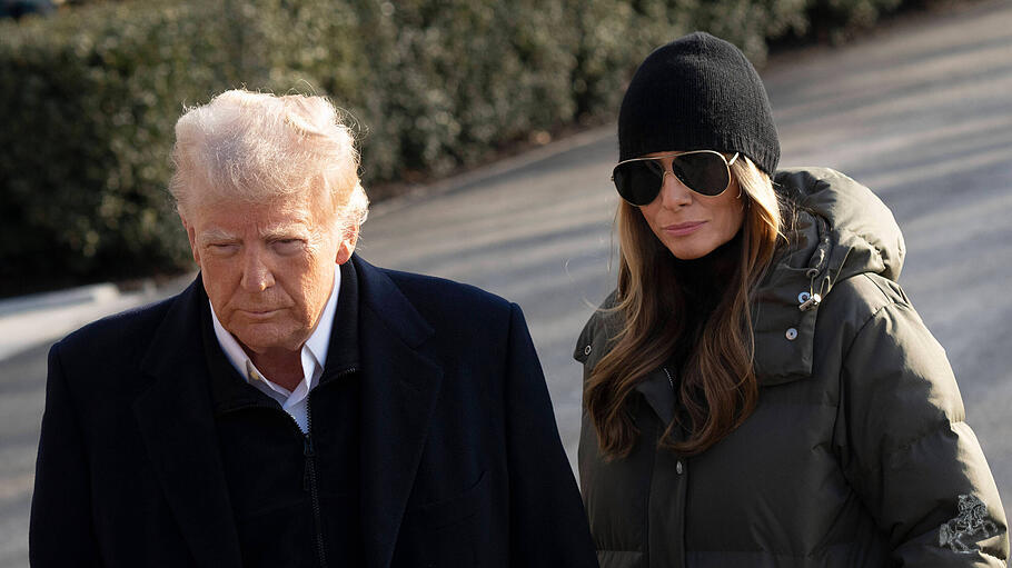 Donald Trump  mit aktueller Ehefrau Melania