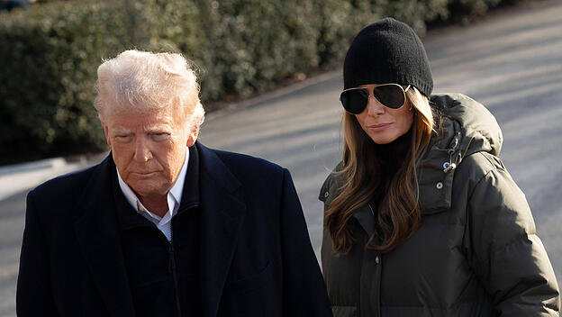 Donald Trump  mit aktueller Ehefrau Melania