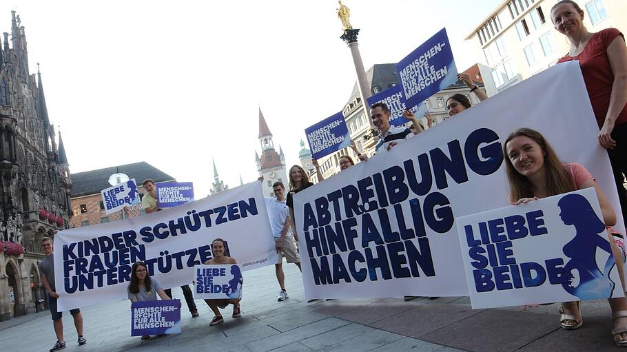 Pro-Life-Kundgebung auf dem Marienplatz