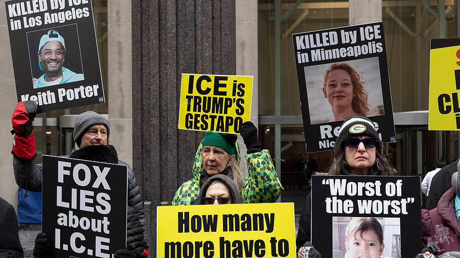 Demonstration gegen die Methoden der Einwanderungsbeh&ouml;rde ICE