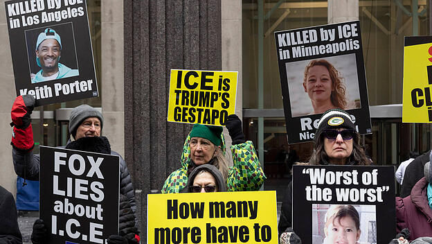 Demonstration gegen die Methoden der Einwanderungsbehörde ICE