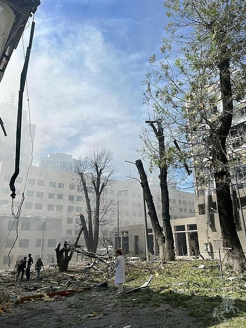 Raketenangriffe auf die Ukraine