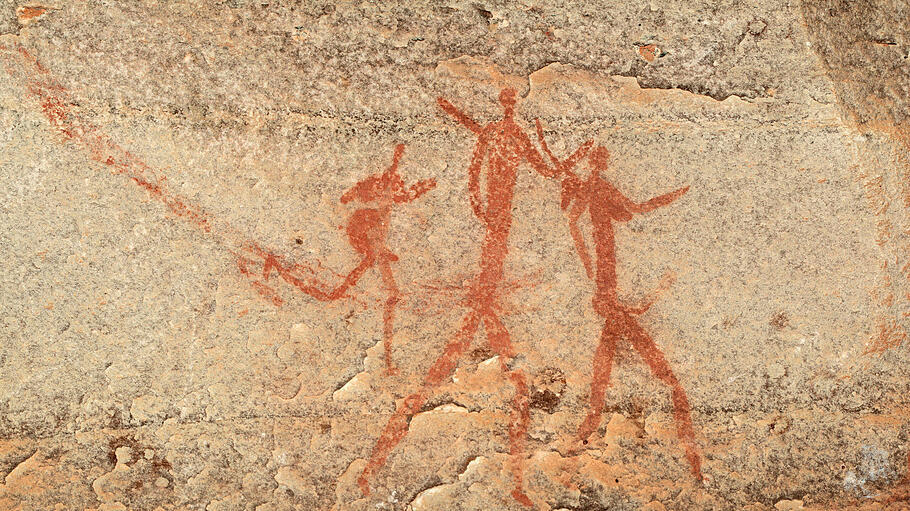 Felsenmalerei im heutigen Südafrika