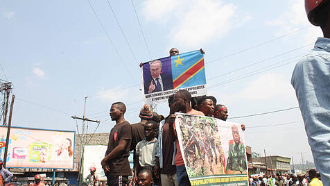 Pro-Putin-Demo im Kongo