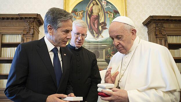 US-Außenminister Blinken trifft Papst im Vatikan