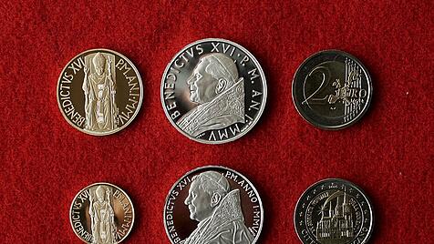 Euromünzen zum Pontifikat von Papst Benedikt XVI.