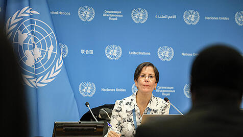 Die UN-Sonderberichterstatterin Reem Alsalem