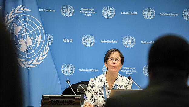 Die UN-Sonderberichterstatterin Reem Alsalem