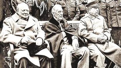 Drei Männer, kein funktionierender Plan: Winston Churchill, Franklin D. Roosevelt und Josef Stalin