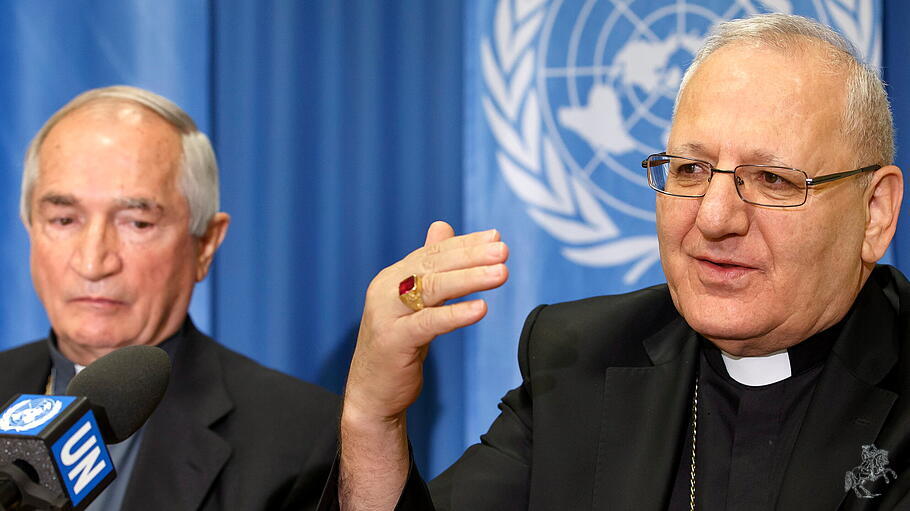 Louis Sako, der Patriarch der chaldäisch katholischen Kirche im Büro der Vereinten Nationen in Genf.