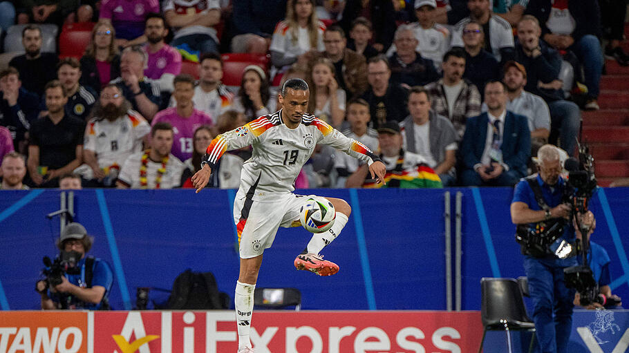 Leroy Sané beim Spiel gegen Schottland