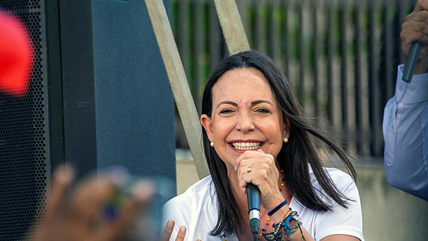 Maria Corina Machado wurde jetzt von der Wahl ausgeschlossen.