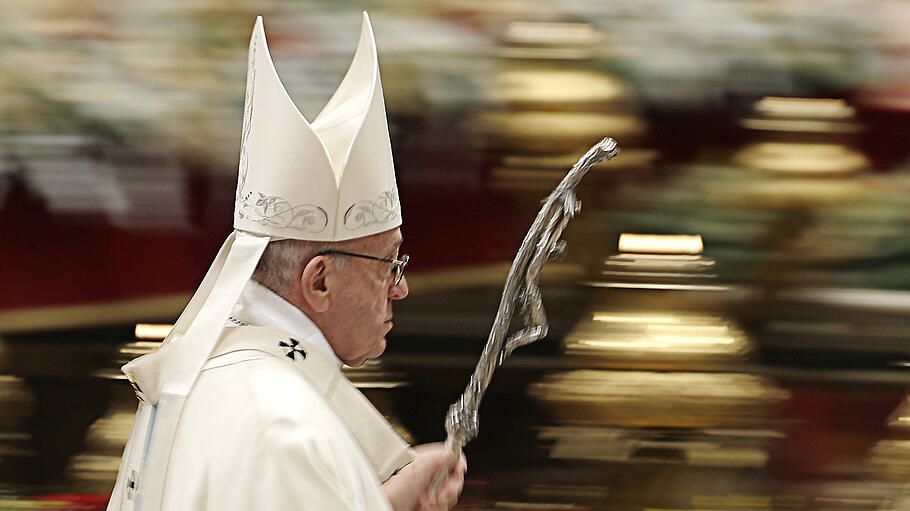 Papst Franziskus an Neujahr 2018 im Vatikan