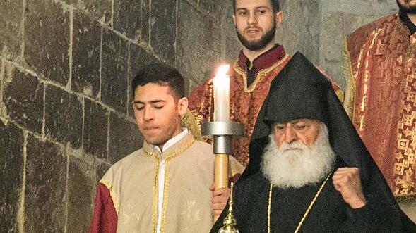 Pater Samuel reflektiert Vergangenheit, Gegenwart und Zukunft der Armenier in Jerusalem.
