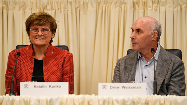 Katalin Kariko und Drew Weissman,  Nobelpreisträger für Medizin