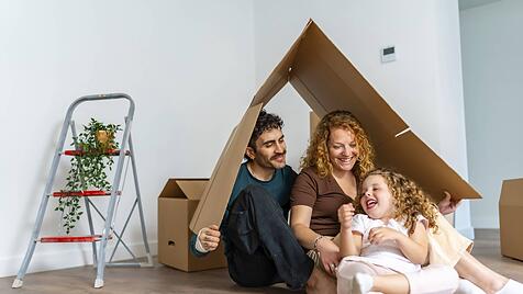 Gl&uuml;ckliche Familie mit Tochter