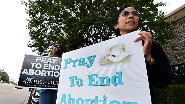 Abtreibungsgegner demonstrieren in den USA