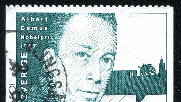 Briefmarke mit dem Philosophen Albert Camus