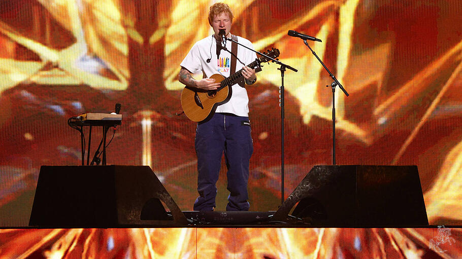 Sänger und Songwriter Ed Sheeran beim iHeartRadio Music Festival Concert in Las Vegas.