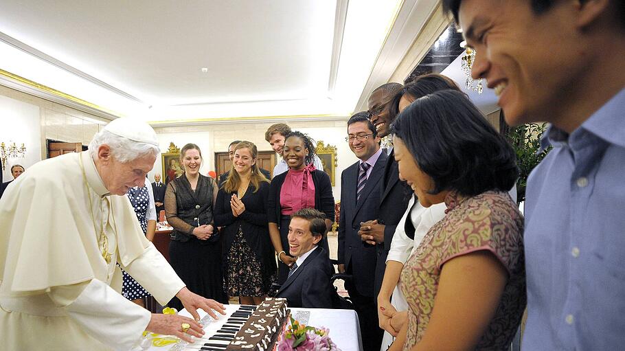Papst Benedikt XVI. Treffen mit Jugendlichen während des Weltjugendtags in Madrid