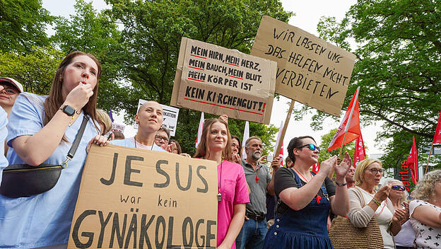 Pro-Abtreibungs-Demonstration in Lippstadt