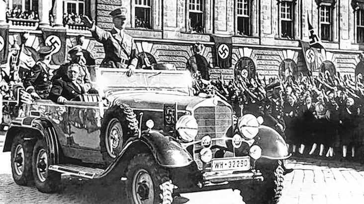 Adolf Hitler in Wien, 14. März 1938.
