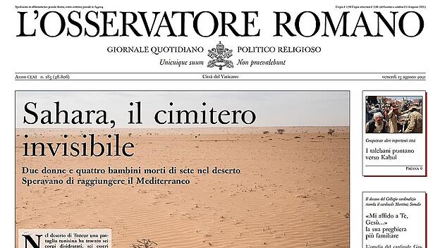 Titelblatt des L'Osservatore Romano