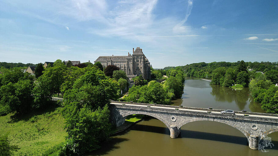 Abtei von Solesmes in der Region Pays de la Loire