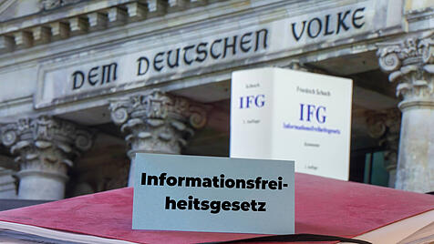 Fotomontage Informationsfreiheitsgesetz