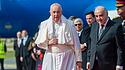 George William Vella, Präsident von Malta, empfängt Papst Franziskus