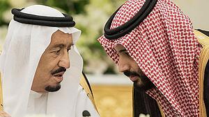 König Salman und Kronprinz Mohammed