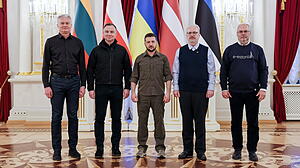 Ukraine-Krieg - Präsidenten der Baltenstaaten und Polen