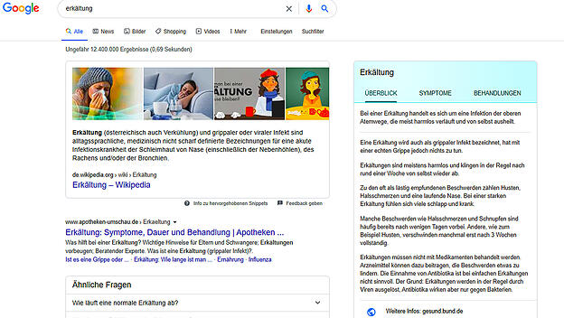 screenshot: deal zwischen Google und Gesundheitsministerium