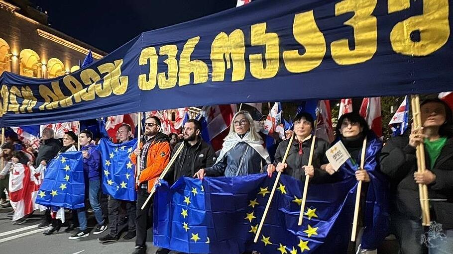 Pro-westlicher Protest in Georgien