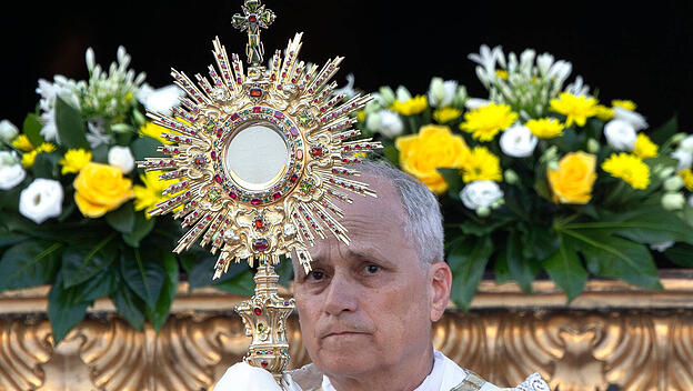 Pope Leo XIV celebrates Corpus Christi day in Rome, Italy - 22 Jun 2025
