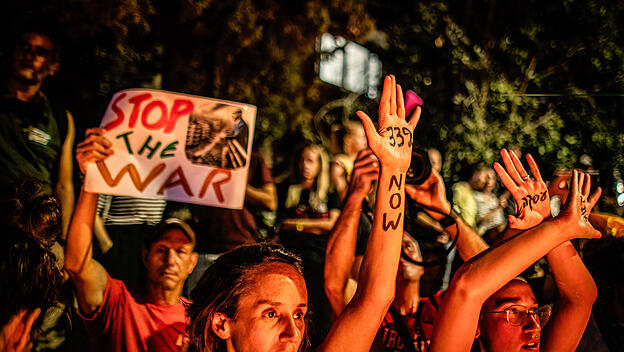 Demonstration in Jerusalem am 2. September