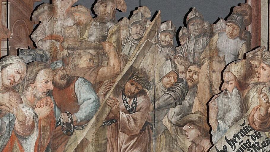 Barocke Darstellungen, die das Leiden und Auferstehung Christi bildlich darstellen.