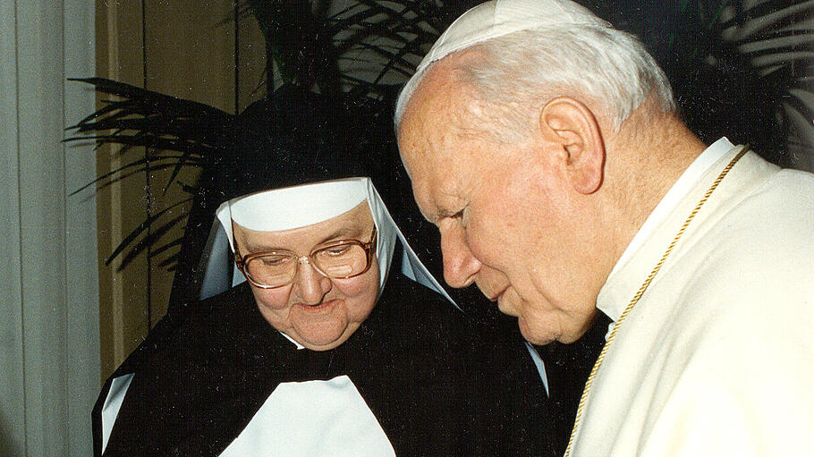 Johannes Paul II und Mother Angelica