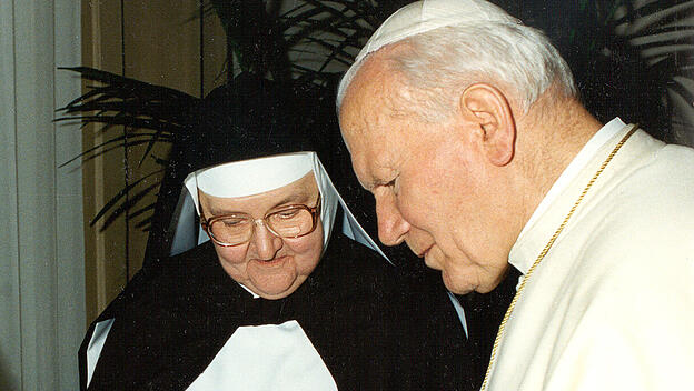 Johannes Paul II und Mother Angelica