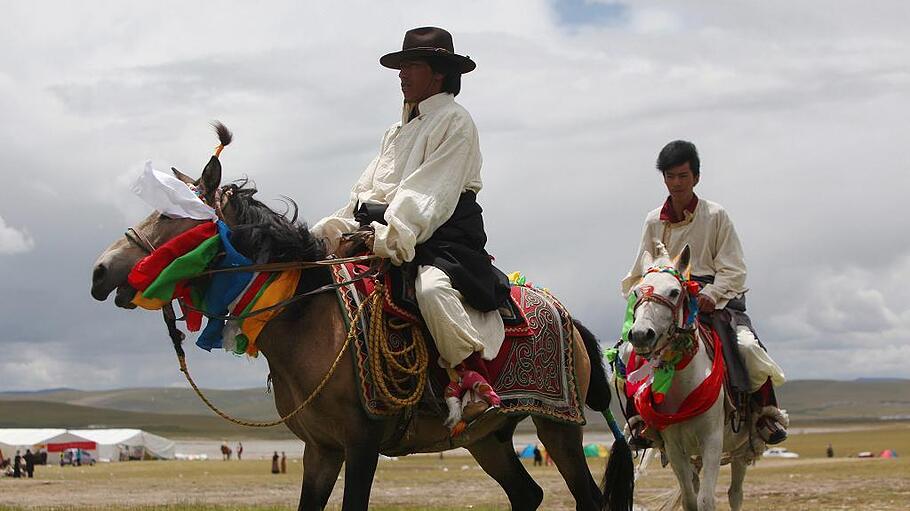 Naqu Horse Racing Festival in Naqu country, Tibet
